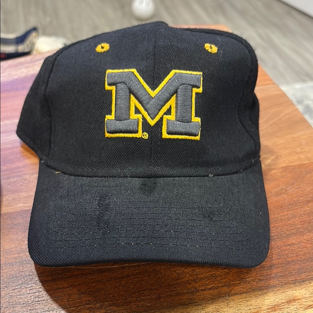 Black Cap with Yellow M Logo